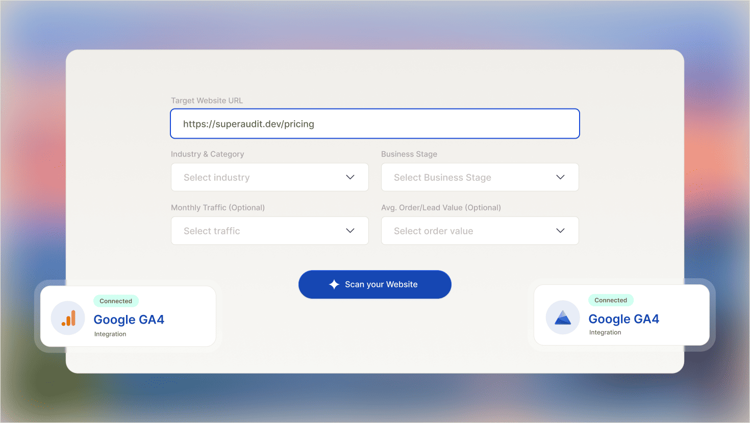 Free Website Audit - SuperAudit Features